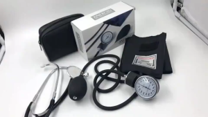 3in1 Aneroid Stethoscope BP Monitor + Infrared Thermometer + Fingertip Pulse Oximeter SMH-01