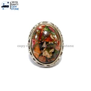 Natural Batu Akik Pirus Pancawarna Afrika Original PA04