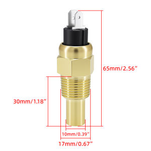 RYSJM | Cảm Biến Nhiệt Độ Nước Ren 3/8NPT Cho Xe Hơi Thuyền Biển - Cảm Biến Nhiệt Độ 1600-22ohm Phụ Kiện Làm Mát Nước & Ô Tô