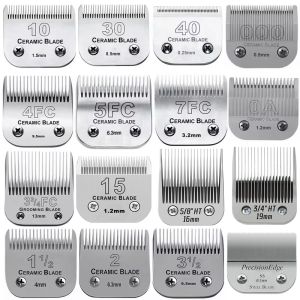 Detachable Pet Dog Cat Grooming Clipper Ceramic Blade Compatible with Most Andis，Oster A5，Wahl KM10 Series Animals Clippers