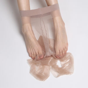 Vớ Tiếp Viên Không Khí Màu Xám Siêu Mỏng Nữ Gợi Cảm Xuyên Thấu Quần Mùa Xuân Mùa Thu Hình Dạng Mùa Đông Quần Legging Kiểu T-Crotch