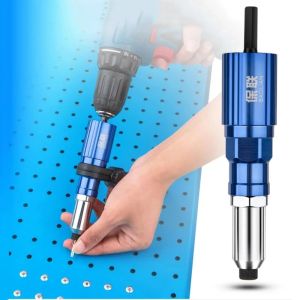 Rivet Tool Adapter for Electric Drill Applicable to 2.4-4.8mm Rivet Cordless Riveting Tool Pull Riveting Power Tool Accessories