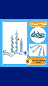[Combo 100 con] Vít mạ kẽm bắt tắc kê nhựa chắc chắn bền bỉ - Vít bắt tường
