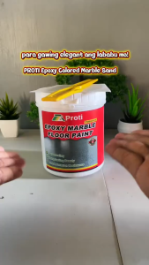 ✨1 GALLON WITH TOOL✨High Gloss Epoxy Resin Colored Sand Self Leveling Floor Paint Cement Topcoat Indoor Outdoor Household Imitation Marble Cement