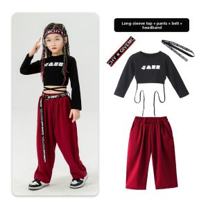 XINGYULI | Crop Top Girls Jazz Dance Costume