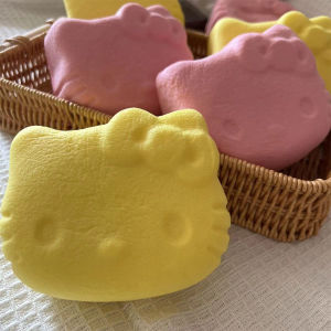 Sanrio | Cute Hello Kitty Shape Squishy Toy Slow Rising PU Foam Stress Relief Fidget Soft Animal Pillow for Adults Fun Sensory Gift.