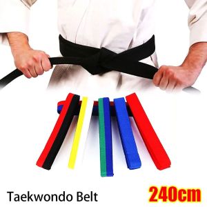 REPREHENSIBLE PATRIOTISM66SM0 1Pcs Đồng phục tkd Aikido Thắt lưng Taekwondo Dễ dàng buộc chặt Cotton polyester Đai xếp hạng judo Karate Màu Thắt lưng võ thuật Trẻ em người lớn Nam Nữ