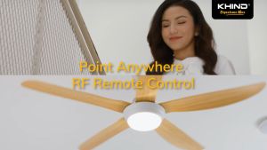 [2 unit] Khind CF56DC2R ZenAir 56" Remote Ceiling Fan Flat White Kipas SIling Rumah Bilik