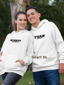 Jaket Couple Hoodie Pasangan Pria Wanita Warna Hitam Motif Beauty Bahan Katun Fleece Tebal adem Terbaru Termurah Terlaris Isi 2 Cod