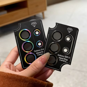 Metal Camera Lens Ring Glass Protector For Samsung S26 Ultra S25 Ultra S24 Ultra Anti-Scratch HD Clear Full Coverage Lens Cover