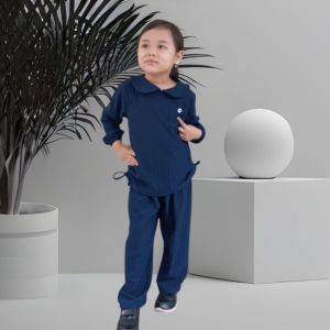 Setelan Baju Anak Perempuan Bahan Knit Hornet Untuk Usia 1-7Tahun