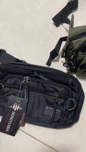 (Hỏa tốc) Túi đeo bụng cao cấp 6 ngăn 600oxfor rêu - đen vải dầy bền gsr {Xưởng chuyên sỉ}