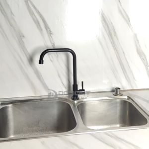 Rain 304 Stainless Steel Black Kitchen Faucet Sink Faucet 360° Rotatable Faucet For Sink Kitchen