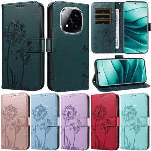 Luxury Flip case For Xiaomi Redmi Note 14 Pro+ 5G Note 13 Pro 4G Note 12S Note 12 Pro 4G Note 11S 4G Note 11 Pro Note 12 5G Dandelion Wallet Leather Stand Protect Cover Case