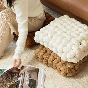 Misty Mori Knotted Biscuits Creative Cushion Cute Ins Style Chair Seat Cushion Internet Celebrity Instant Noodles Ground Mat