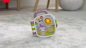 Fisher-Price Purple Monkey Musical Storybook Toy For Baby & Toddler With Lights & Sounds