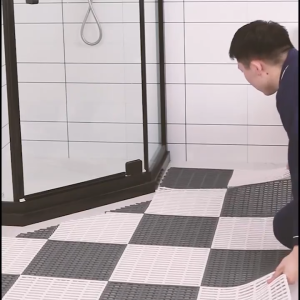 【 In Stock 】30*30CM Shower Mat Bathroom Non-slip Mats TPE Splicing Mat for Toilet Bathroom Kitchen Balcony Indoor 浴室地垫