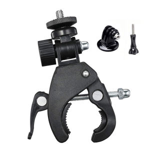 1/4 Universal Handlebar Clamp Mount 360° Rotation Camera Bracket for GoPro DJI Insta360 Action Camera Bike Motorcycle Holder