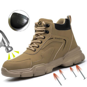 Safety Protective Boots Work Safety Shoes Men Winter Safety Boots Anti-puncture Work Shoes Steel Toe Work Boots Indestructible