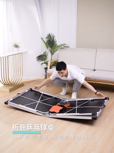 Foldable & Lifting Table Tennis Table with Free Rackets