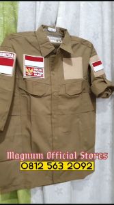 Kemeja Tactical Logo AMPG GOLKAR S - 5XL Bonus Free 3 Emblem Patch Prepet Perekat Velkro PDL Army