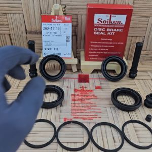 SIL SEAL REM CAKRAM DEPAN ALL NEW PAJERO DAKAR 2016 SAMPAI 2019 KIRI KANAN 1SET SEIKEN