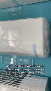 AC Honshu 1/2 PK HSWS05DS R32 Deluxe Series 4 Way Swing Gold Fin