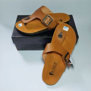 Sandal Selop Bustong Tutong Slop Slip On Kulit Pria Sepatu Pantofel Formal Kerja Casual Santai