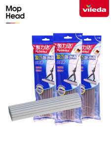 Vileda Microfiber Duster Chổi Lau Sàn Cotton Thấm Nước Gấp Đôi Đầu Thay Thế Chổi Lau Sàn Bằng Cotton Thấm Nước
