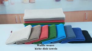 BUJOY ผ้าเช็ดจาน เกรดพรีเมี่ยม ผ้าเช็ดมือ ซับน้ำดี ขนาด 34*34   ที่เช็ดจาน ผ้าเช็ดโต๊ะ ทำความสะอาด ห้องครัว