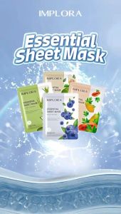 Implora Essential Sheet Mask | Masker Tissue | Masker Wajah