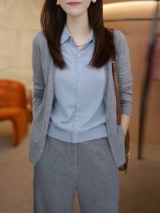 Áo Len Sơ Mi Giả Cổ Trái Phản