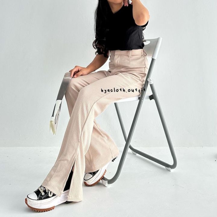 パンツ CLANE SOFT OX BACK SLIT PANTS CLANE SOFT OX BACK SLIT PANTS