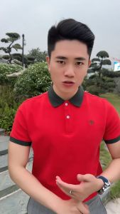 Áo polo nam Màu Đỏ Y&G M-607 vải cá sấu cotton interlock áo trơn chuẩn form Màu Đỏ cao cấp Big Size