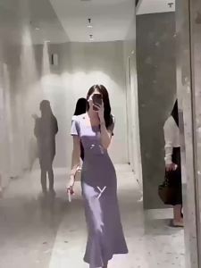 QFN | Đầm Maxi Thanh Lịch Mùa Hè Pháp