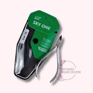 Kềm cắt da máng vuông nhám bạc mài 2 lần kìm nhặt da chết đều mũi bắt da D-506v Sky One dụng cụ làm nail đồ làm nail cho thợ nail