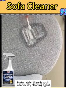 🎁Send brush🪥Fabric dry cleaning agent 500ML 1-5 minutes to quickly clean the sofa Leather cleaner Carpet cleaner Sofa cleaner no wash Sofa clean spray Cleaning car seats dry cleaning spray fabric sofa cleaner Sofa cleaner spray