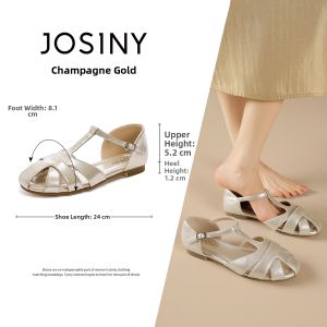 Josiny | Lace Hollow Flat Womens Single Shoes