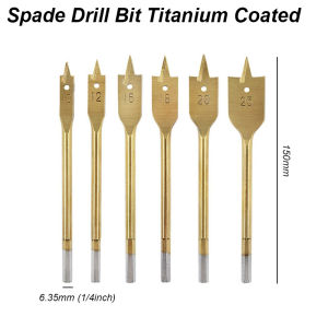 Woodwork Spade Drill Bit Set Paddle Flat Boring Double Side Cut Spurs for Fast Hole Wood PVC Plywood Polyurethane Board Tool