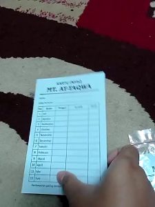 Kartu Iuran SPP Infaq Angsuran Arisan Custom Zain Grafika