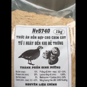 1KG Thức ăn cho chim cút chuẩn nuôi lấy TRỨNG hàng chuẩn Công Ty TRỨNG TO đều - PET698