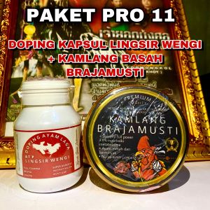 PAKET PRO 11 RAWAT ADU DOPING KAPSUL ATP LINGSIR WENGI + KAMLANG BASAH BRAJAMUSTI PREMIUM