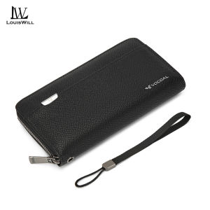 LouisWill Fashion Long Wallet Mens Texture PU Long Wallet Multi-Card Position Multi-Functional Wallet Large Capacity Purse ID Credit Cards Holders Handbag Coin Pouch PU Leather Coin Bag Business Wallets