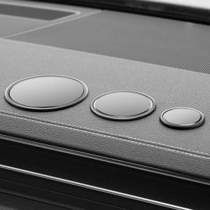 Car Anti-Slip Mat round PU Material Dashboard Decoration Items Heat Resistant Mobile Phone Holder Automobile Interior Accessories