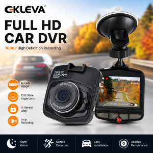 EKLEVA Dash Cam 2.4" FHD 1080P Car Vehicle Dash DVR Cam Video Recorder with Parking Mode Microphone Super Night Vision Loop Recording G-Sensor