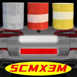 3Meter Car Reflective Tape Auto Safety Warning Sticker Reflector Protective Tape Strip Film for Trucks Auto Motorcycle Stickers