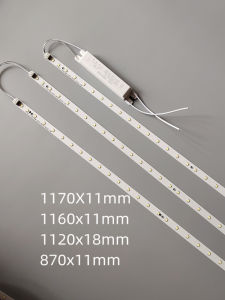 Extended 1.2m LED Light Strip Office Flat Lighting Source Core Magnetic Attraction Lens Patch Replacement Indoor Home Decor