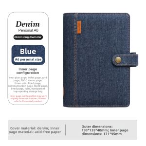 Filofax | Denim Fabric Refillable Planner A7/A6/A5