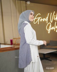TAZIA blouse by Nadheera luxury blouse kemeja atasan wanita lengan panjang fashion atasan wanita terbaru