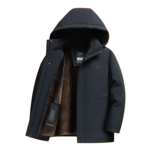 เสื้อแจ็คเก็ตขนกระต่ายสีทองสำหรับผู้ชาย ทรงปกติ แขนยาว ปกขน สไตล์ธุรกิจ เสื้อคลุมกันหนาว ฤดูหนาว ปี 2023 TUCANO